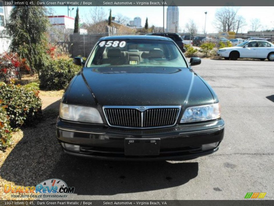 1997 Infiniti Q 45 Dark Green Pearl Metallic / Beige Photo #3