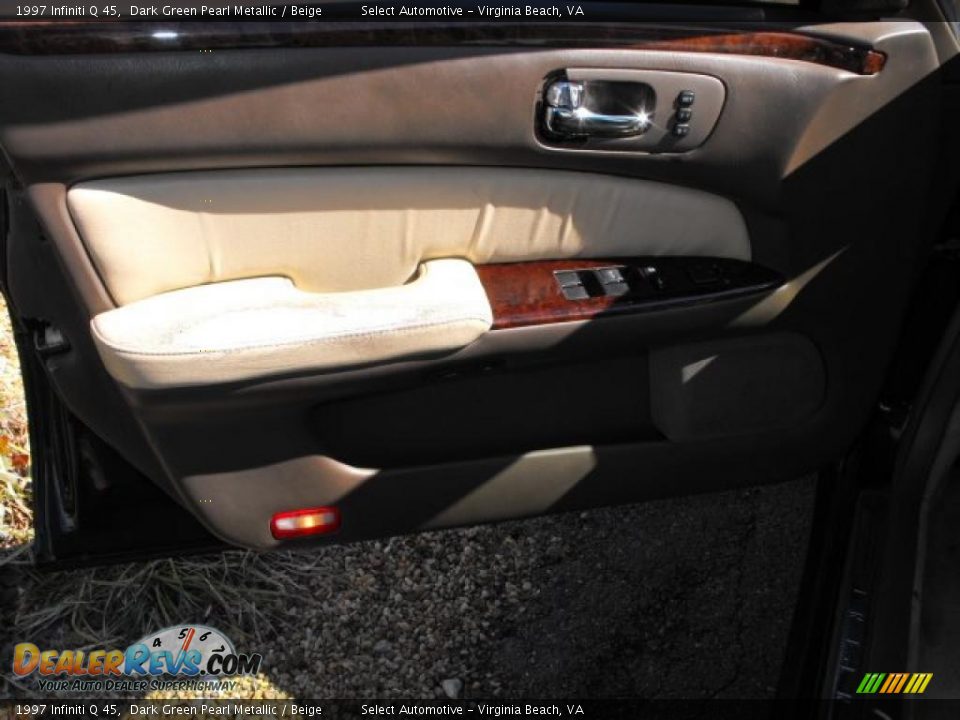 1997 Infiniti Q 45 Dark Green Pearl Metallic / Beige Photo #7