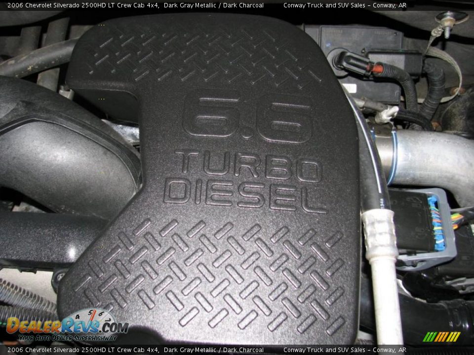 2006 Chevrolet Silverado 2500HD LT Crew Cab 4x4 Dark Gray Metallic / Dark Charcoal Photo #33