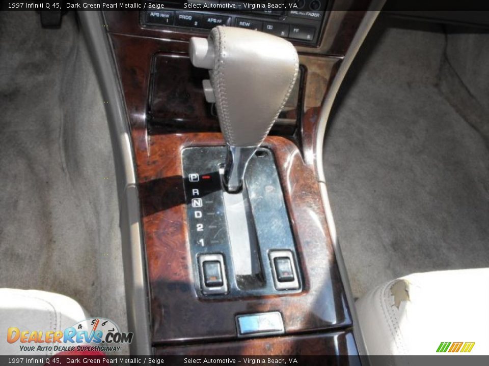 1997 Infiniti Q 45 Dark Green Pearl Metallic / Beige Photo #12