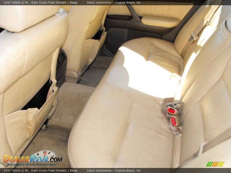 1997 Infiniti Q 45 Dark Green Pearl Metallic / Beige Photo #13
