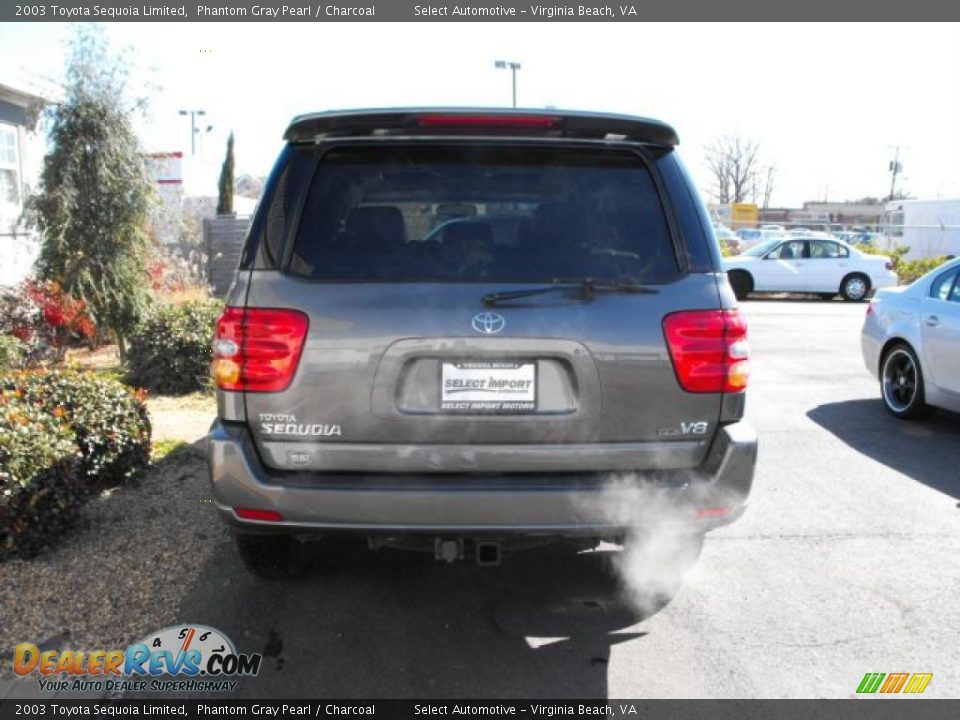 2003 Toyota Sequoia Limited Phantom Gray Pearl / Charcoal Photo #5