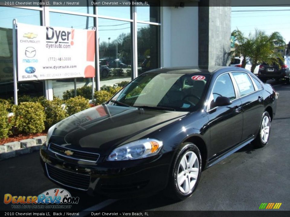 2010 Chevrolet Impala LS Black / Neutral Photo #1