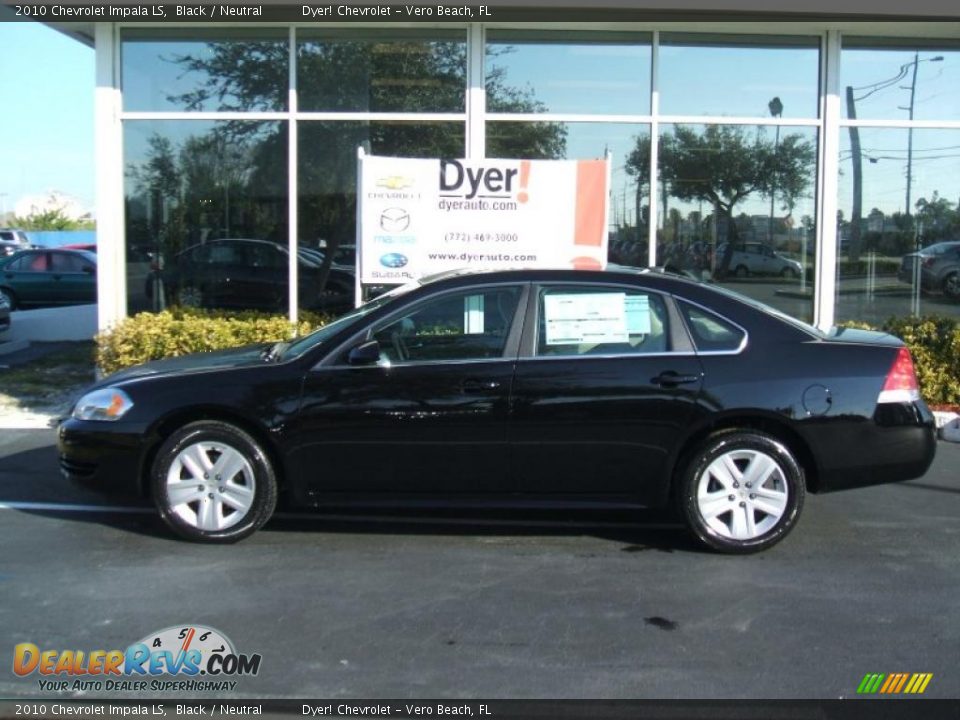 2010 Chevrolet Impala LS Black / Neutral Photo #3
