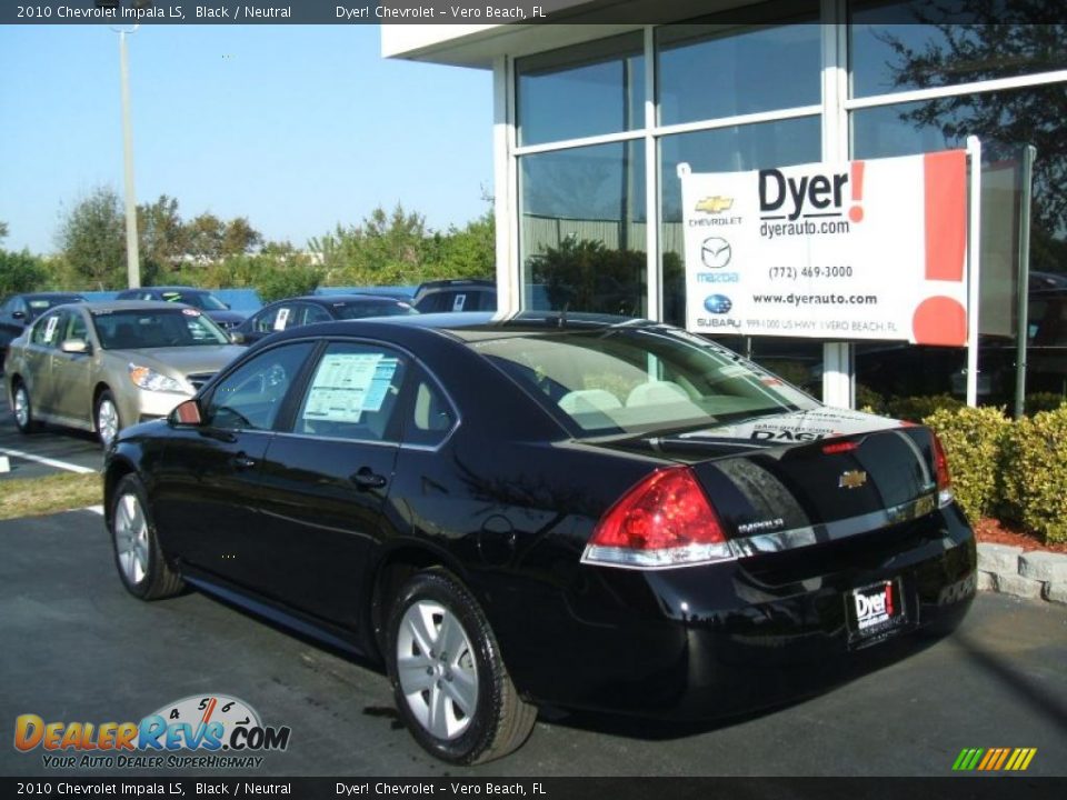 2010 Chevrolet Impala LS Black / Neutral Photo #4