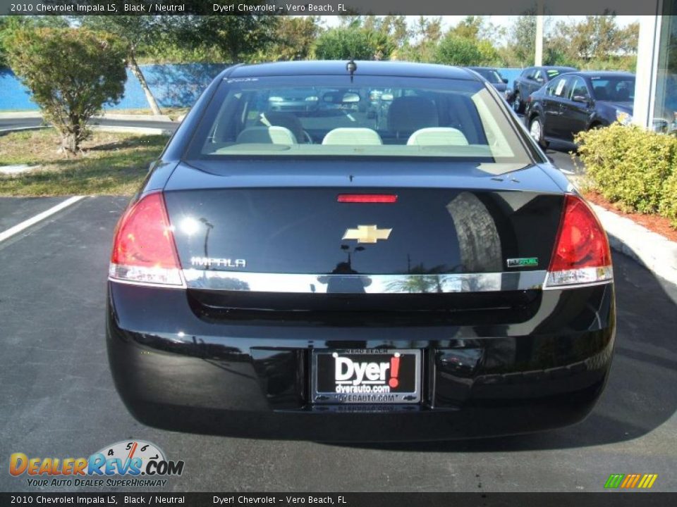 2010 Chevrolet Impala LS Black / Neutral Photo #5
