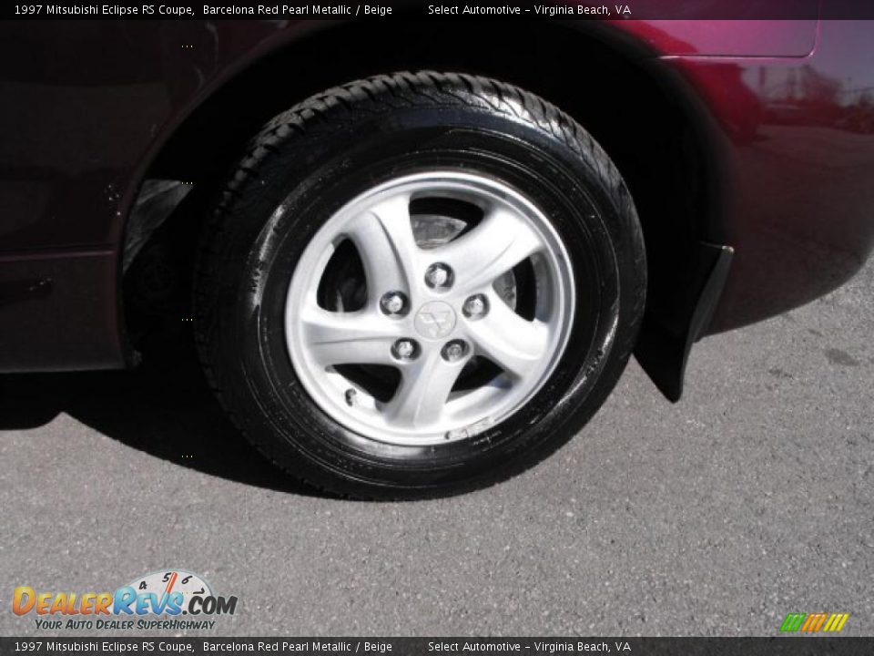 1997 Mitsubishi Eclipse RS Coupe Barcelona Red Pearl Metallic / Beige Photo #17