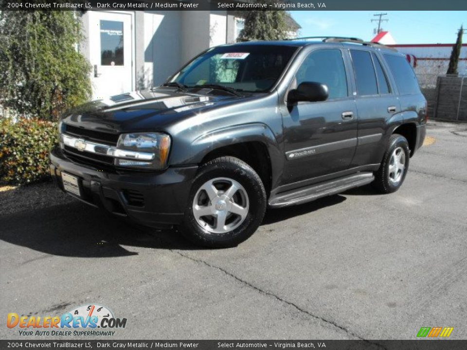 2004 Chevrolet TrailBlazer LS Dark Gray Metallic / Medium Pewter Photo #2