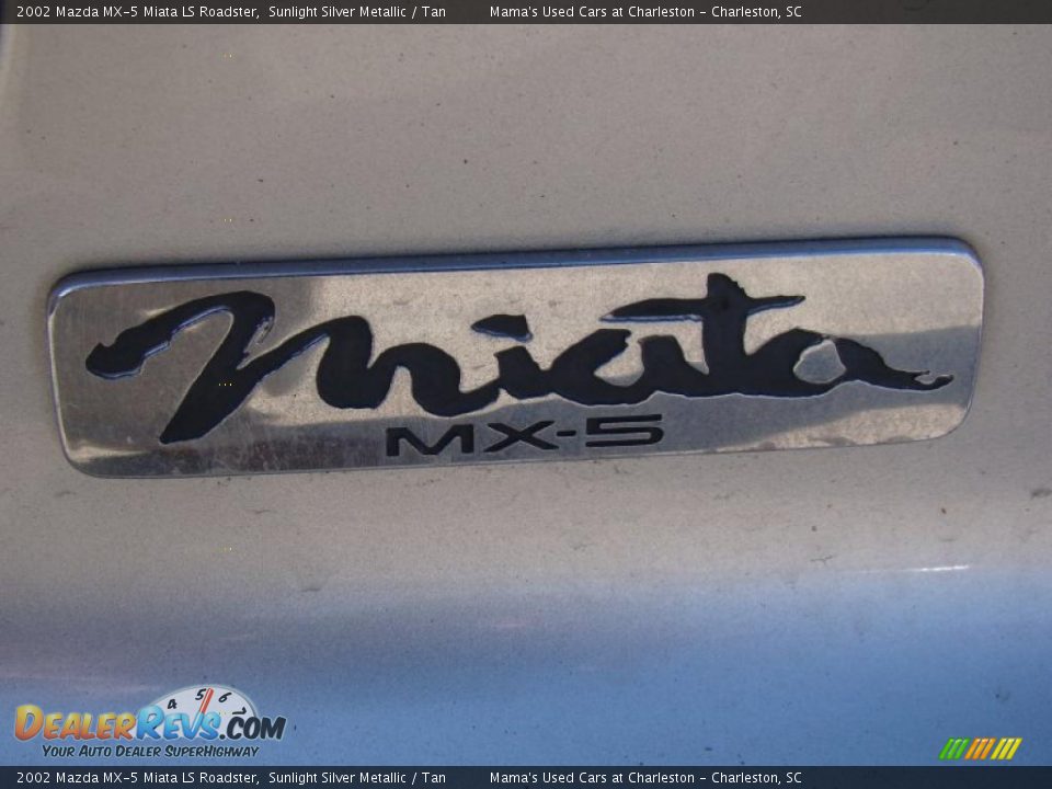 2002 Mazda MX-5 Miata LS Roadster Sunlight Silver Metallic / Tan Photo #28