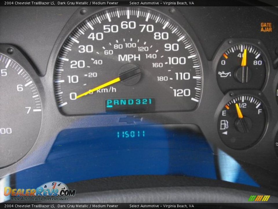 2004 Chevrolet TrailBlazer LS Dark Gray Metallic / Medium Pewter Photo #14