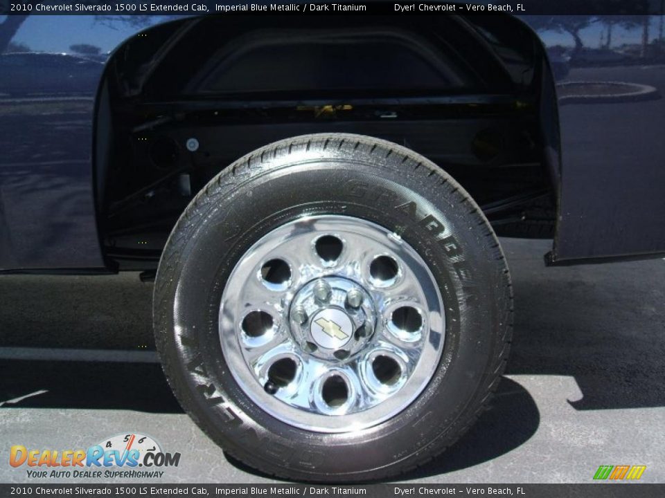 2010 Chevrolet Silverado 1500 LS Extended Cab Imperial Blue Metallic / Dark Titanium Photo #7