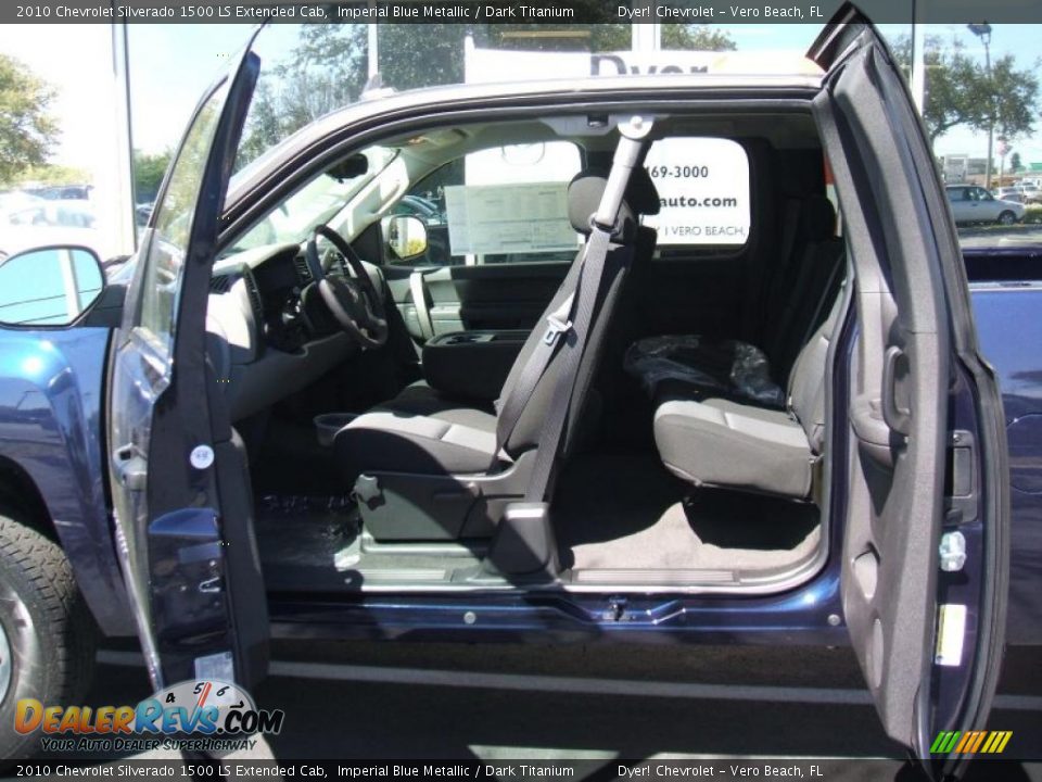 2010 Chevrolet Silverado 1500 LS Extended Cab Imperial Blue Metallic / Dark Titanium Photo #9