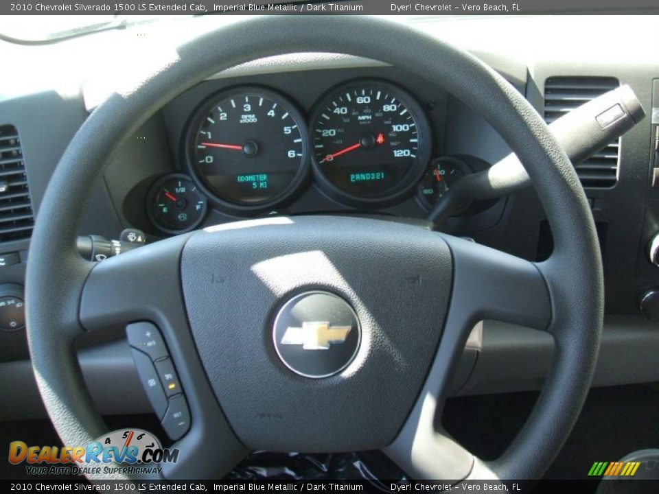 2010 Chevrolet Silverado 1500 LS Extended Cab Imperial Blue Metallic / Dark Titanium Photo #12