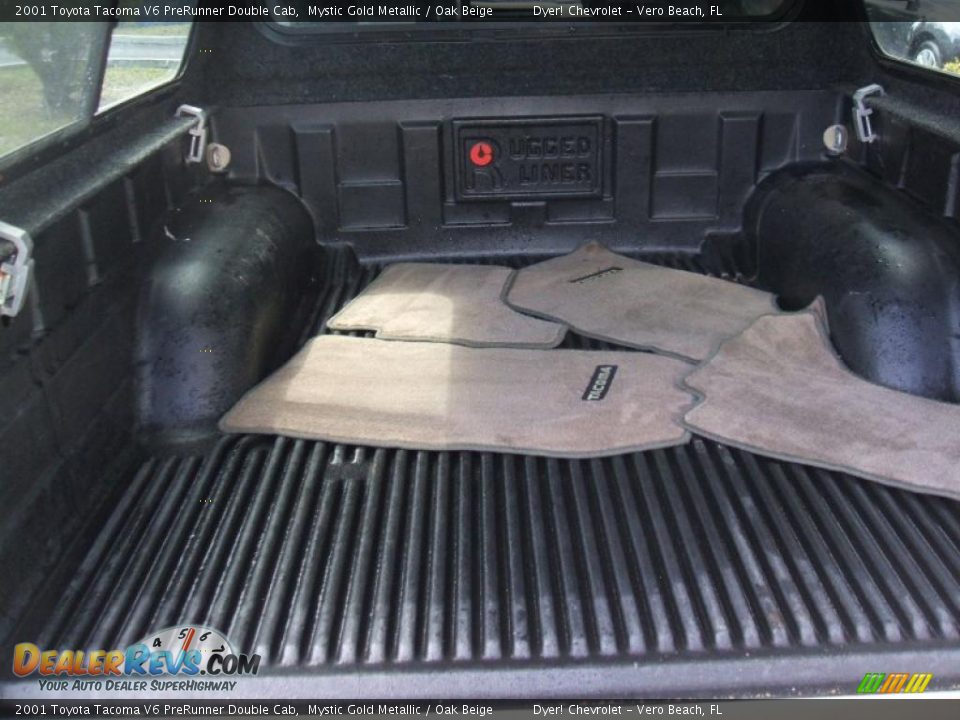 2001 Toyota Tacoma V6 PreRunner Double Cab Mystic Gold Metallic / Oak Beige Photo #6
