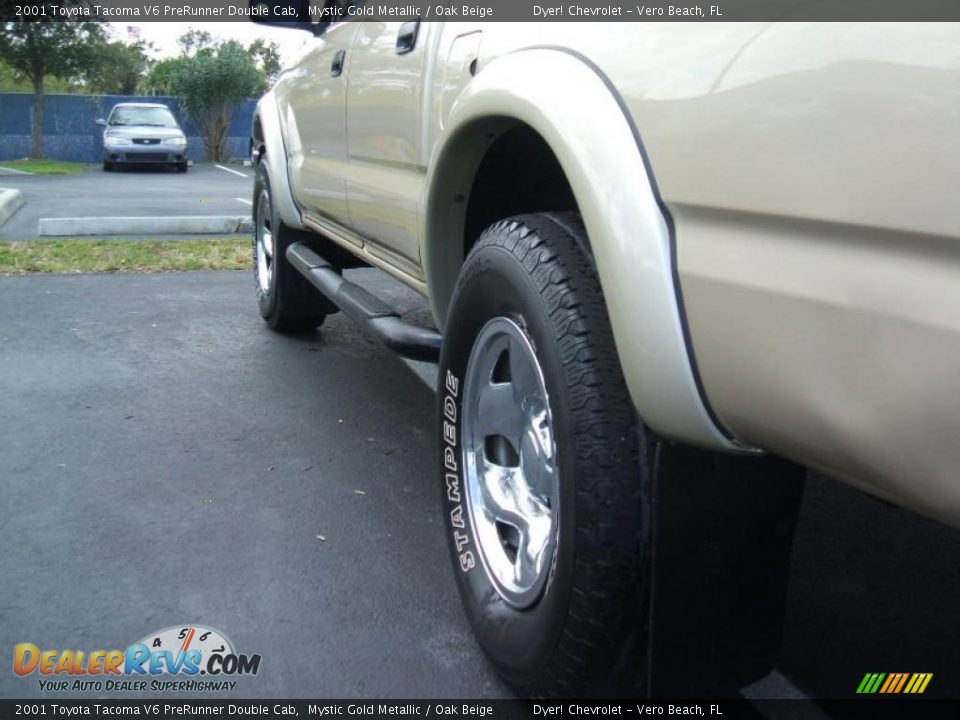 2001 Toyota Tacoma V6 PreRunner Double Cab Mystic Gold Metallic / Oak Beige Photo #8