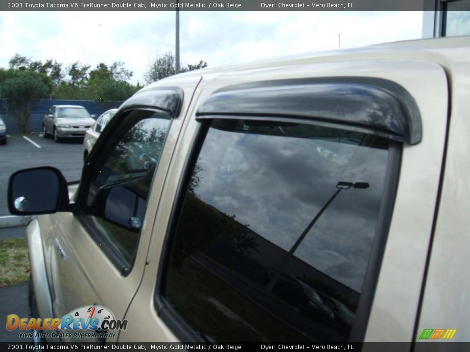 2001 Toyota Tacoma V6 PreRunner Double Cab Mystic Gold Metallic / Oak Beige Photo #9