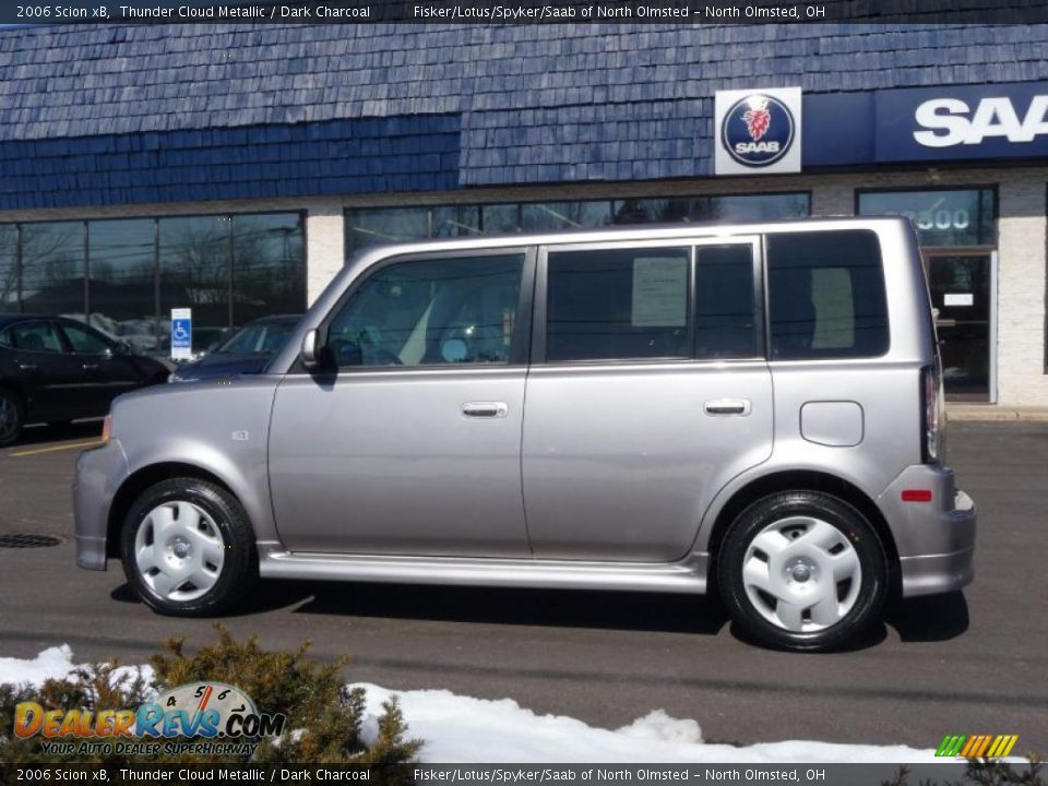 2006 Scion xB Thunder Cloud Metallic / Dark Charcoal Photo #8
