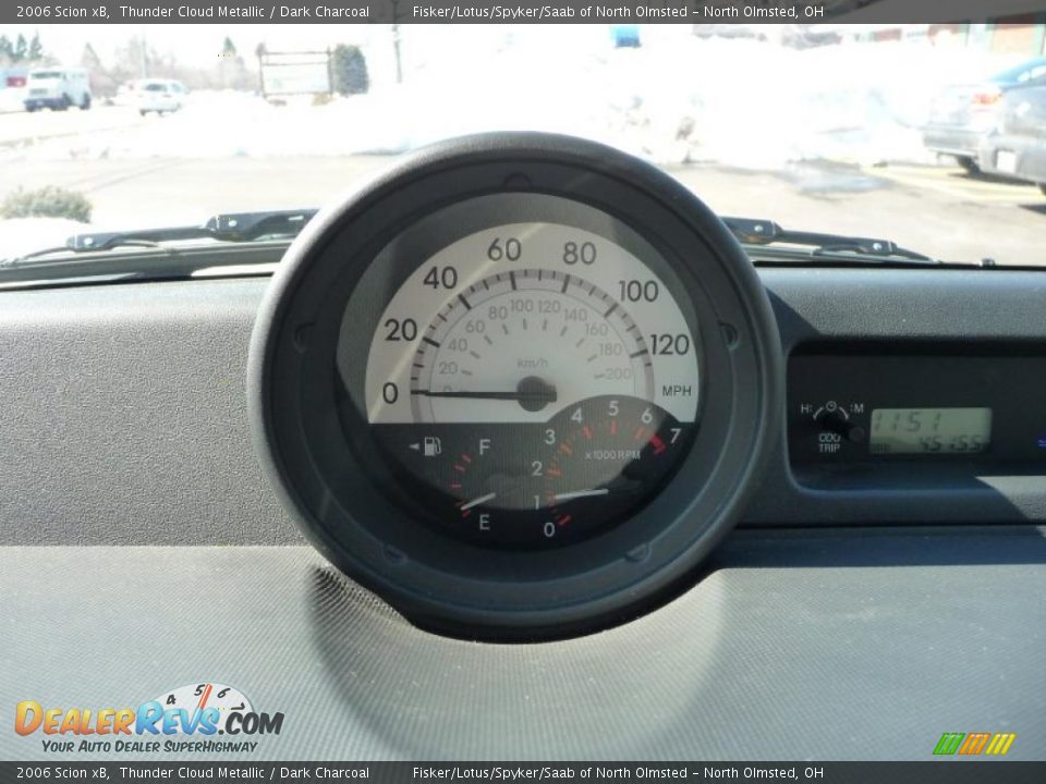 2006 Scion xB Thunder Cloud Metallic / Dark Charcoal Photo #13