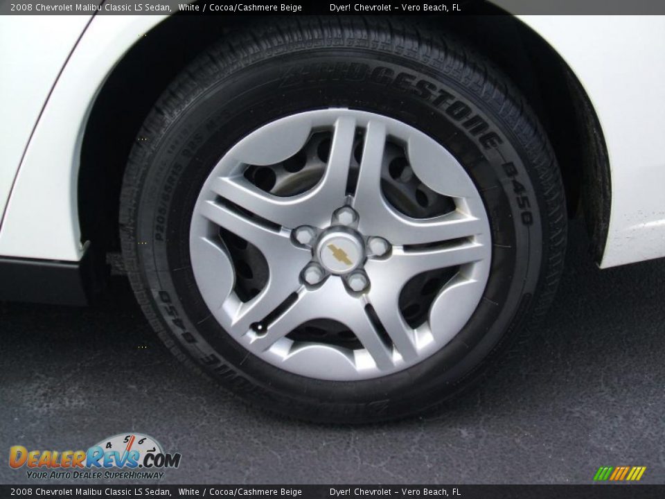 2008 Chevrolet Malibu Classic LS Sedan White / Cocoa/Cashmere Beige Photo #6