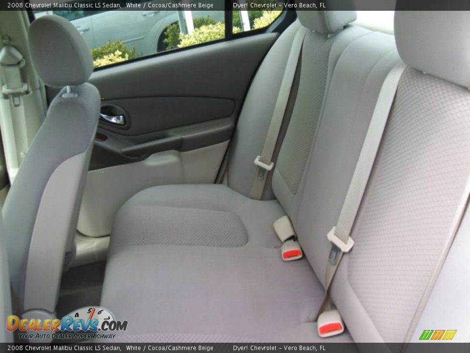 2008 Chevrolet Malibu Classic LS Sedan White / Cocoa/Cashmere Beige Photo #8