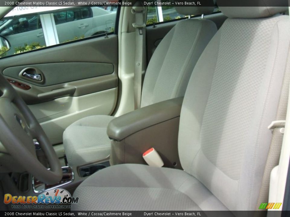 2008 Chevrolet Malibu Classic LS Sedan White / Cocoa/Cashmere Beige Photo #10