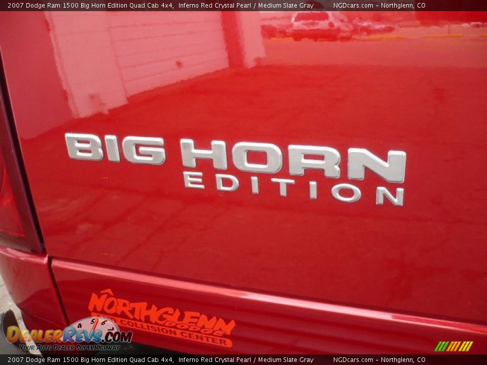 2007 Dodge Ram 1500 Big Horn Edition Quad Cab 4x4 Inferno Red Crystal Pearl / Medium Slate Gray Photo #12