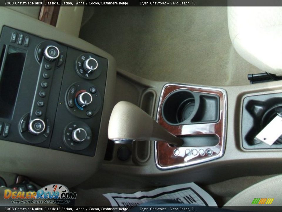2008 Chevrolet Malibu Classic LS Sedan White / Cocoa/Cashmere Beige Photo #13