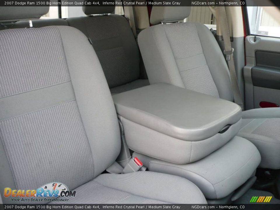 2007 Dodge Ram 1500 Big Horn Edition Quad Cab 4x4 Inferno Red Crystal Pearl / Medium Slate Gray Photo #16