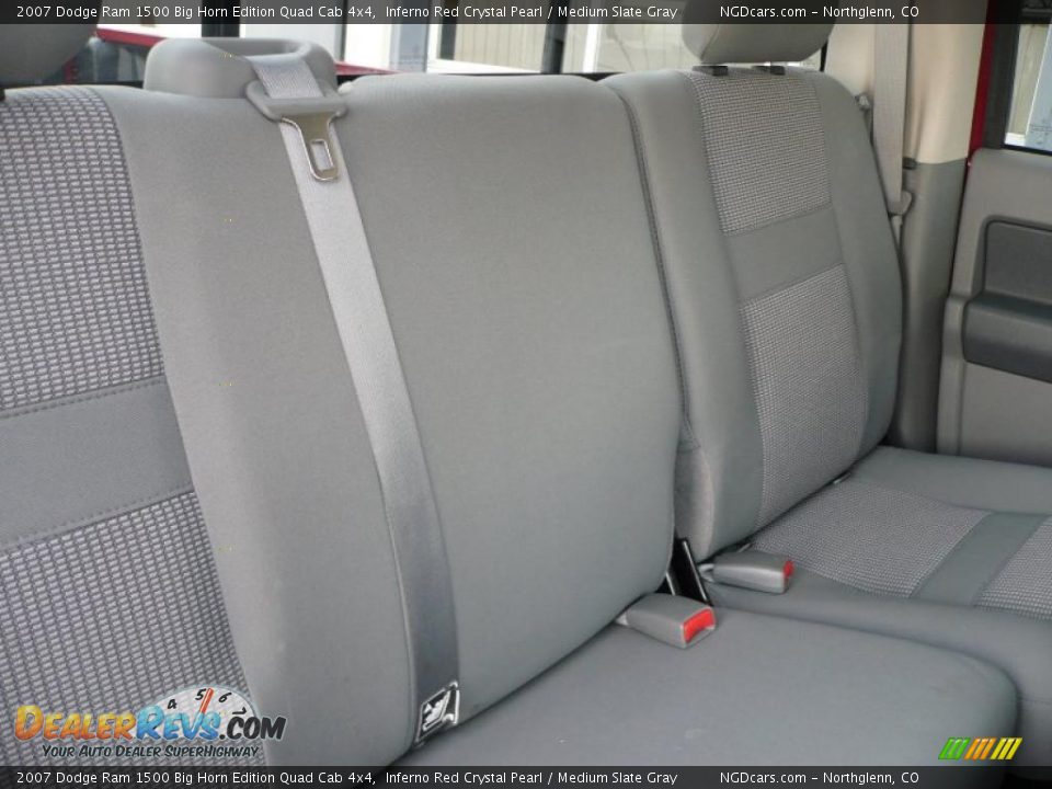 2007 Dodge Ram 1500 Big Horn Edition Quad Cab 4x4 Inferno Red Crystal Pearl / Medium Slate Gray Photo #17