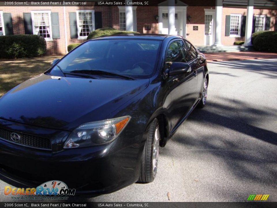 2006 Scion tC Black Sand Pearl / Dark Charcoal Photo #3