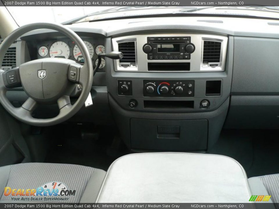 2007 Dodge Ram 1500 Big Horn Edition Quad Cab 4x4 Inferno Red Crystal Pearl / Medium Slate Gray Photo #18