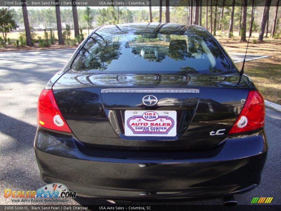 2006 Scion tC Black Sand Pearl / Dark Charcoal Photo #5