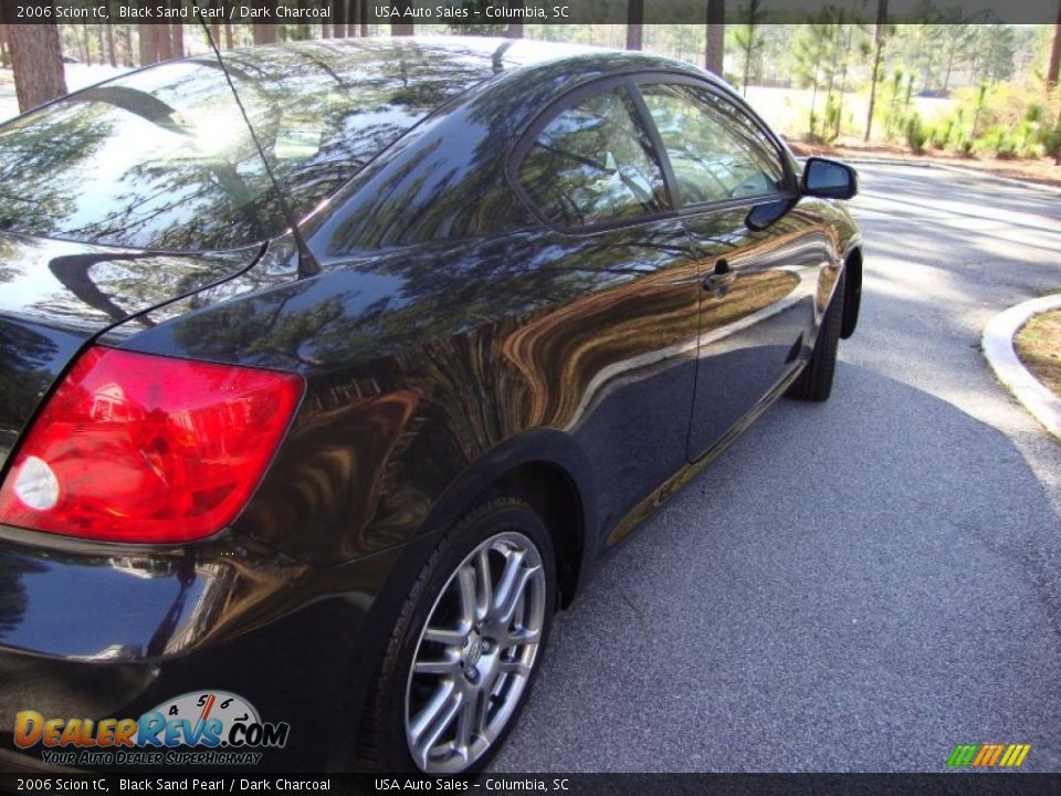 2006 Scion tC Black Sand Pearl / Dark Charcoal Photo #6
