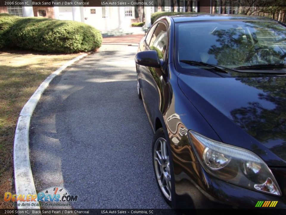 2006 Scion tC Black Sand Pearl / Dark Charcoal Photo #7