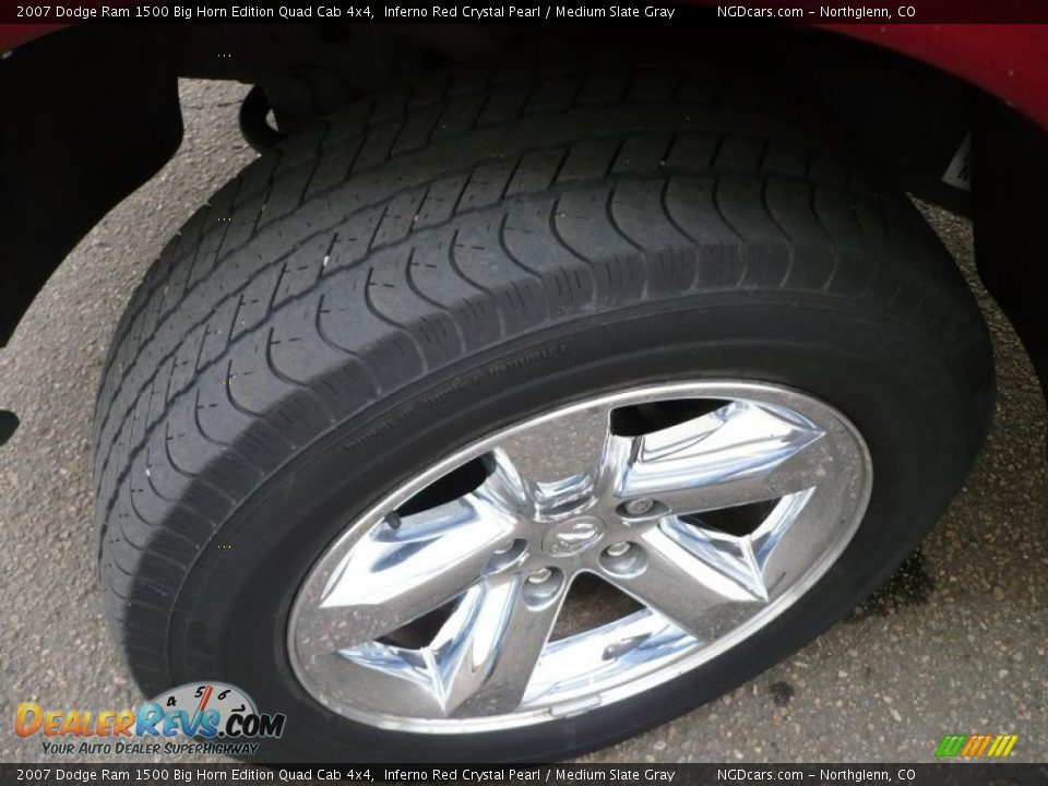 2007 Dodge Ram 1500 Big Horn Edition Quad Cab 4x4 Inferno Red Crystal Pearl / Medium Slate Gray Photo #21