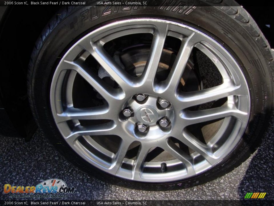 2006 Scion tC Black Sand Pearl / Dark Charcoal Photo #10