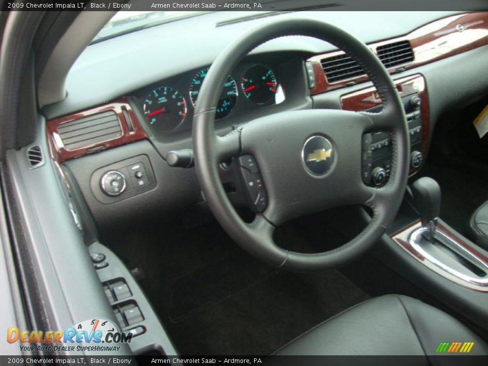 2009 Chevrolet Impala LT Black / Ebony Photo #11