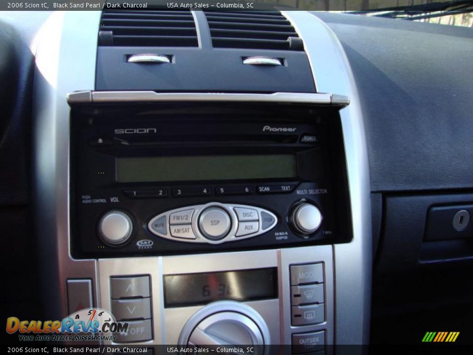 2006 Scion tC Black Sand Pearl / Dark Charcoal Photo #26