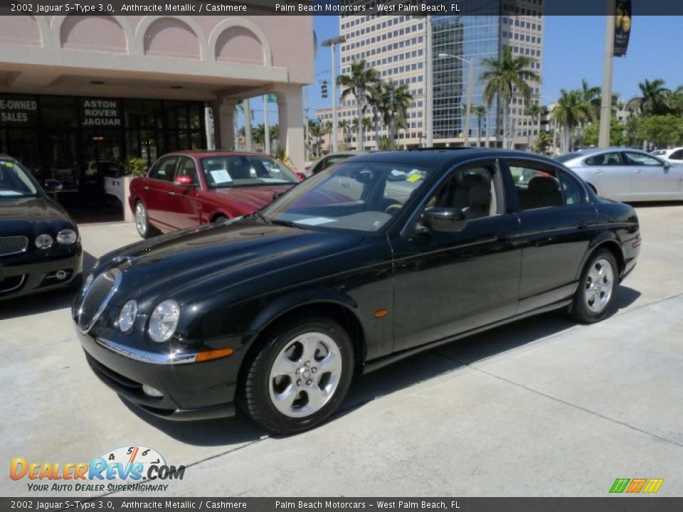 2002 Jaguar S-Type 3.0 Anthracite Metallic / Cashmere Photo #1