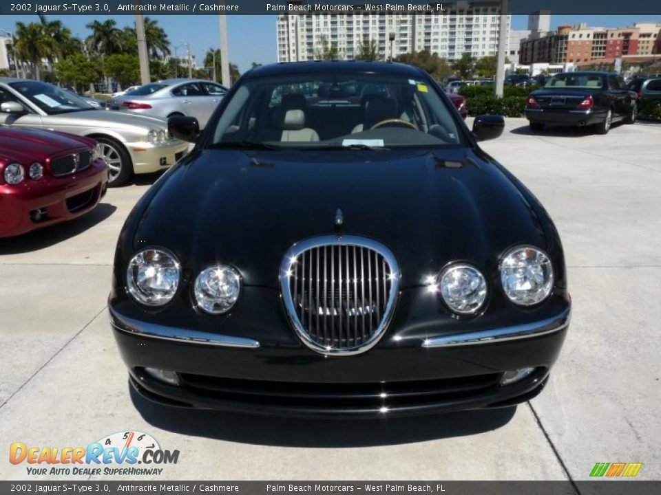 2002 Jaguar S-Type 3.0 Anthracite Metallic / Cashmere Photo #2