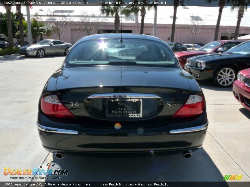 2002 Jaguar S-Type 3.0 Anthracite Metallic / Cashmere Photo #5