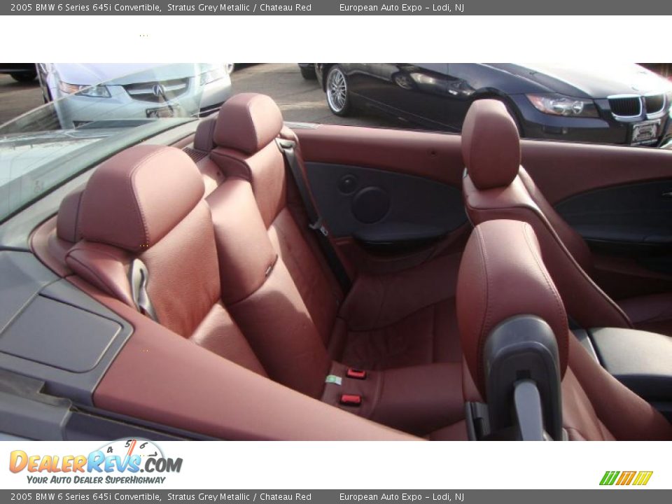 2005 BMW 6 Series 645i Convertible Stratus Grey Metallic / Chateau Red Photo #11