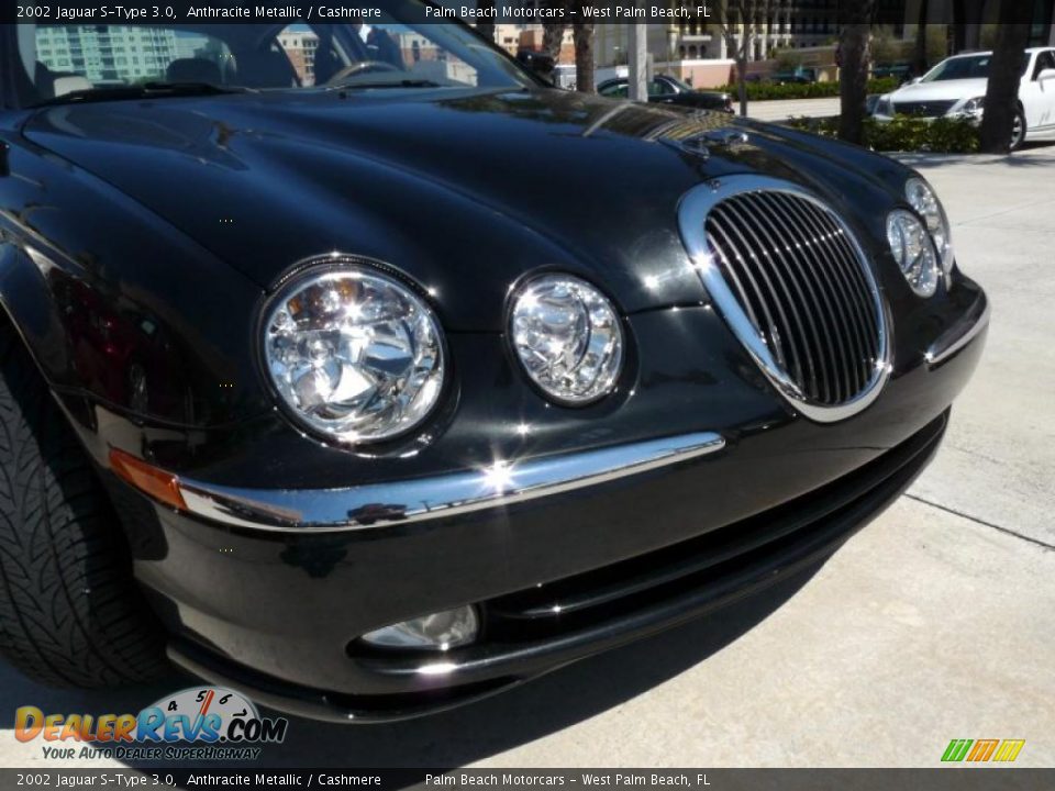 2002 Jaguar S-Type 3.0 Anthracite Metallic / Cashmere Photo #8