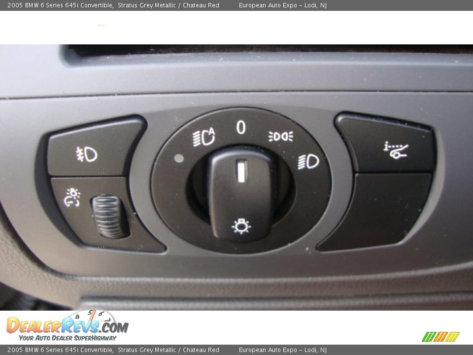 2005 BMW 6 Series 645i Convertible Stratus Grey Metallic / Chateau Red Photo #15
