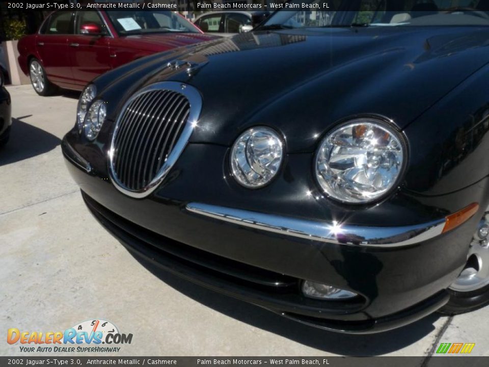 2002 Jaguar S-Type 3.0 Anthracite Metallic / Cashmere Photo #9