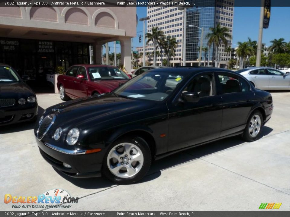 2002 Jaguar S-Type 3.0 Anthracite Metallic / Cashmere Photo #10