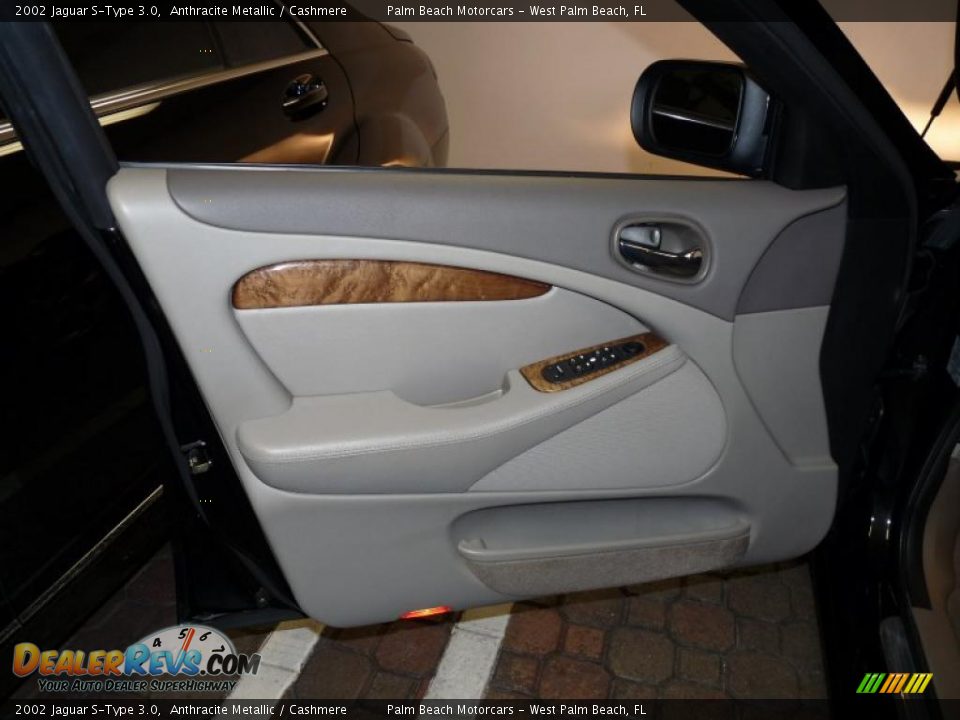 2002 Jaguar S-Type 3.0 Anthracite Metallic / Cashmere Photo #16