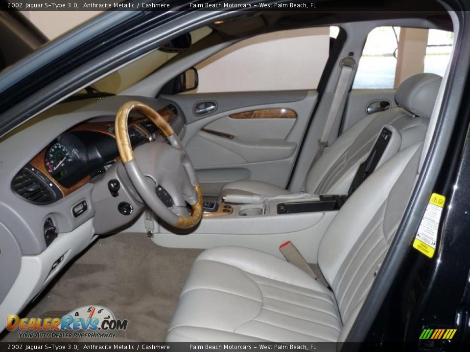 2002 Jaguar S-Type 3.0 Anthracite Metallic / Cashmere Photo #17