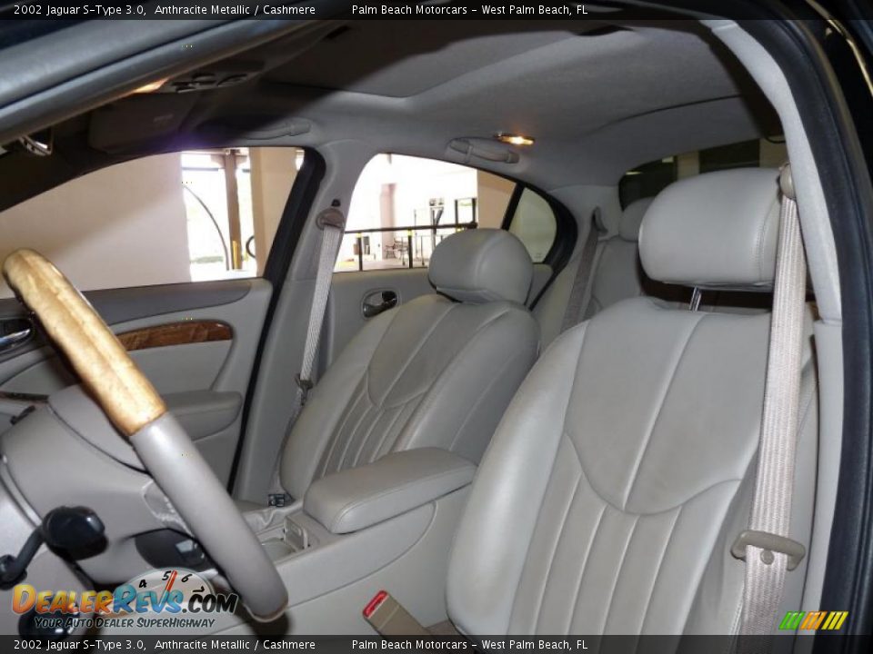 2002 Jaguar S-Type 3.0 Anthracite Metallic / Cashmere Photo #18