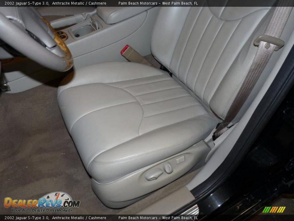 2002 Jaguar S-Type 3.0 Anthracite Metallic / Cashmere Photo #19